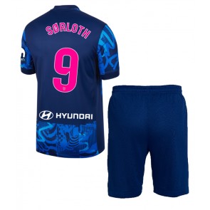 Atletico Madrid Alexander Sorloth #9 Dětské Alternativní dres komplet 2024-25 Krátký Rukáv (+ trenýrky)